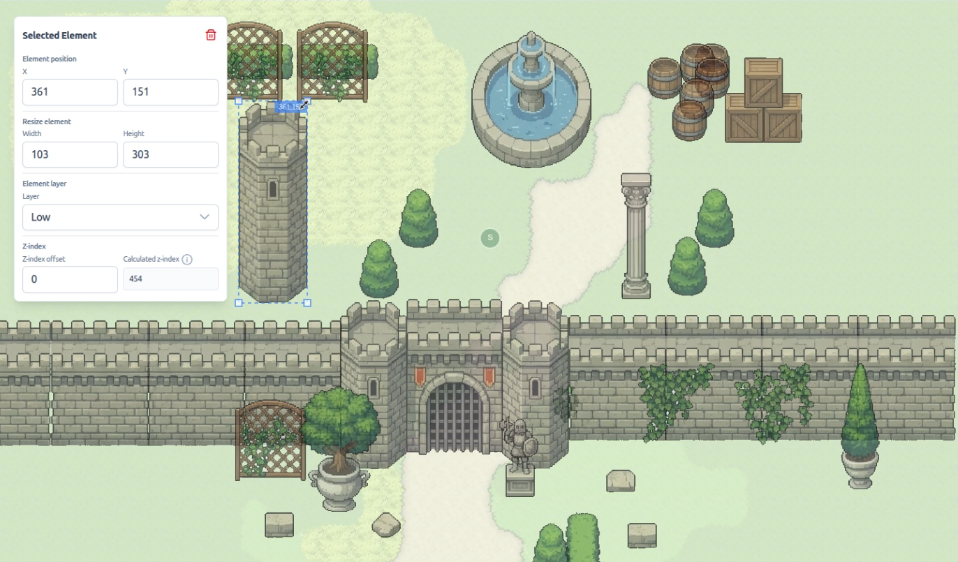 Stretch Element Set and Light Spots